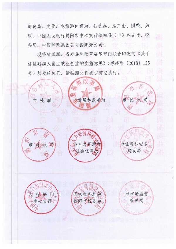 转发关于促进残疾人自主就业创业的实施意见的通知(图2)