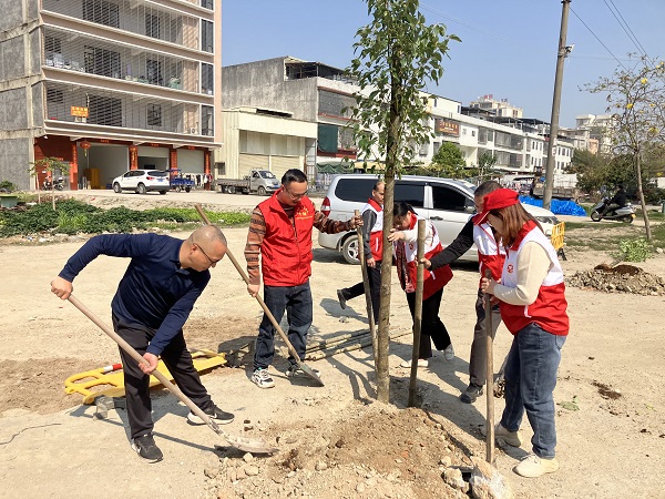 市残联植绿帮扶村，共绘生态新画卷